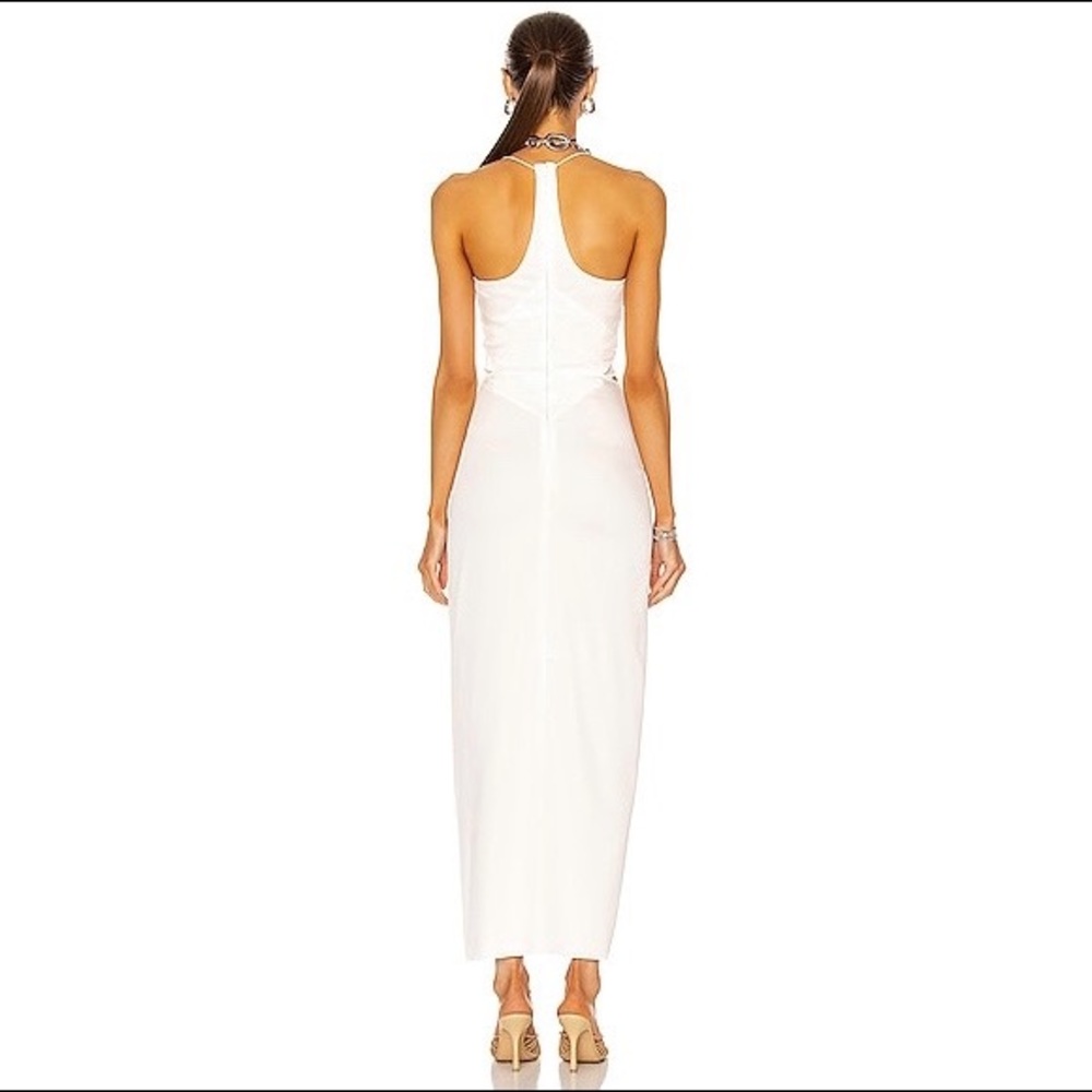 CHRISTOPHER ESBER Disconnect Ruched Halter Dress Size  M - Picture 4 of 7